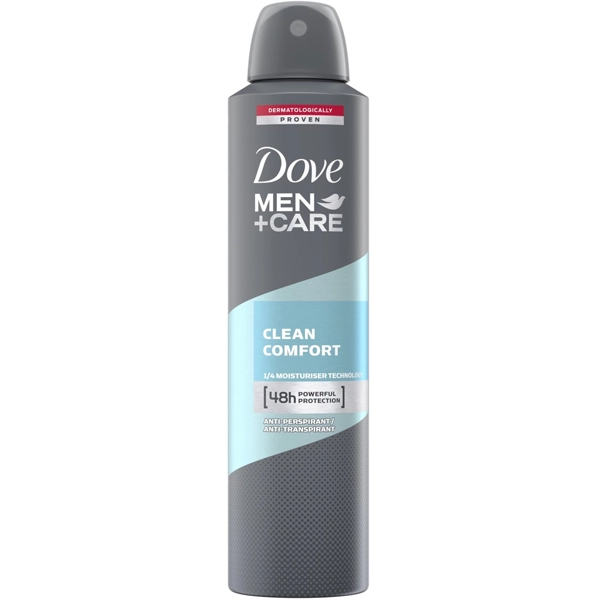اسپری ضد تعریق داو مردانه کلین کومفورت 48 ساعته 250 میل | Dove Antiperspirant Men care CLEAN COMFORT 48h 250ml